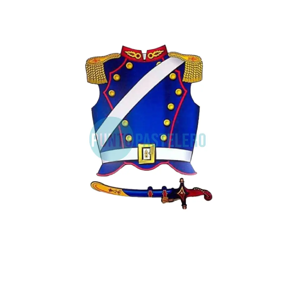 PECHERA GRANDERO CON SABLE CARTULINA