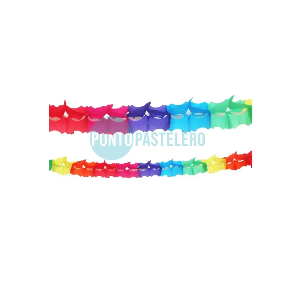 GUIRNALDA TIRA MULTICOLOR CUADRADA CHICA