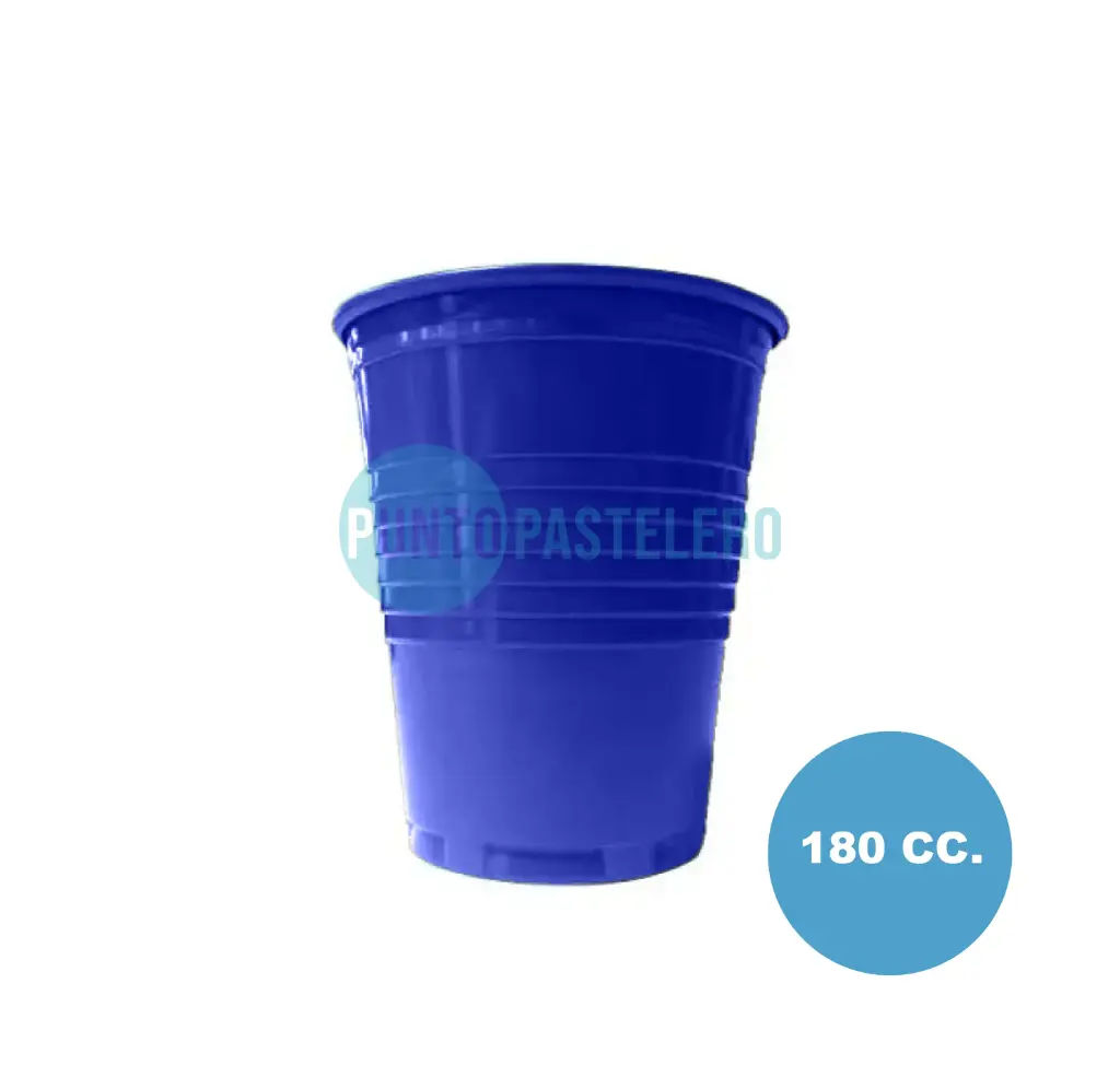 VASO DESCARTABLE 180 CC AZUL (BELLA CUP)