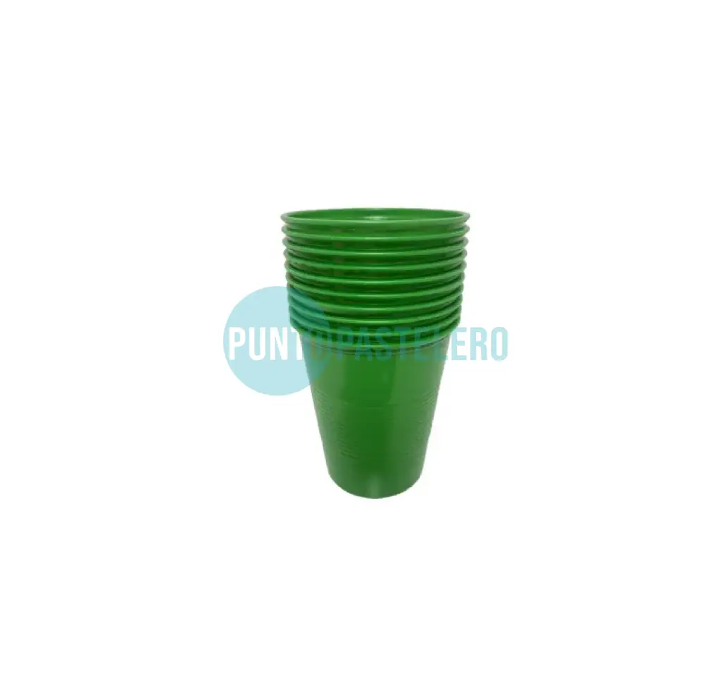 VASO DESCARTABLE 180 CC VERDE