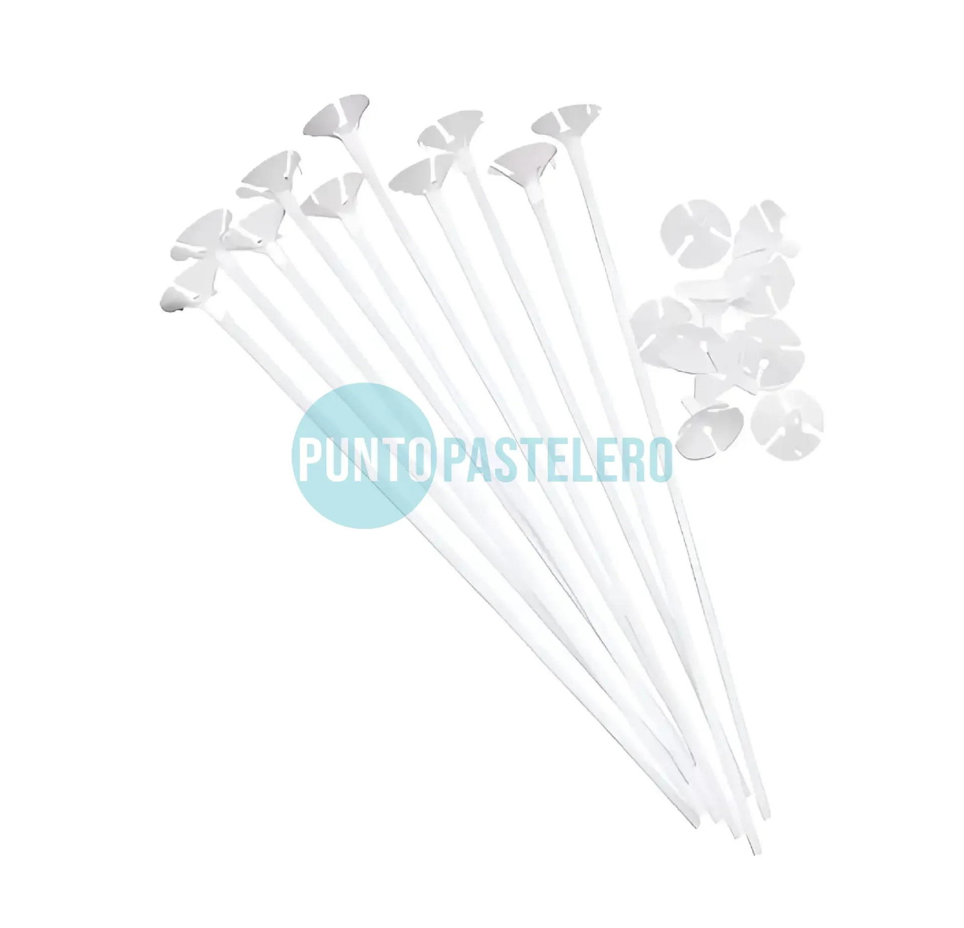 PALITO PARA GLOBOS + SOPORTE BLANCO