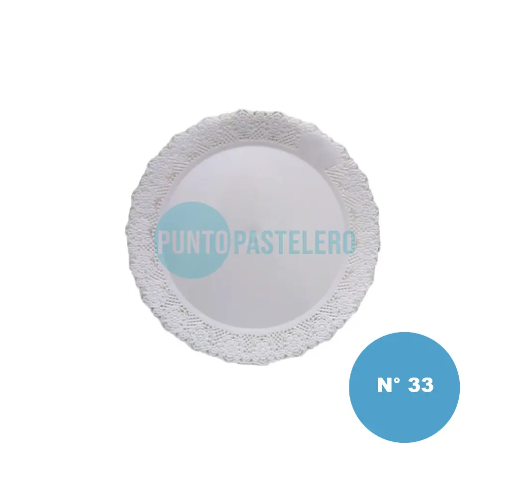PLATO BLONDA REDONDO N° 33
