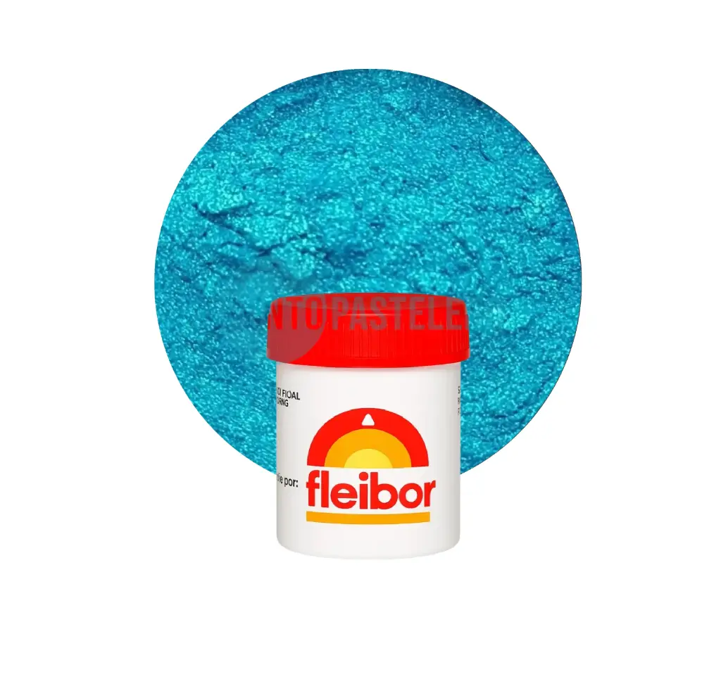 COLORANTE EN POLVO FLEIBOR (TURQUESA BRILLANTE)