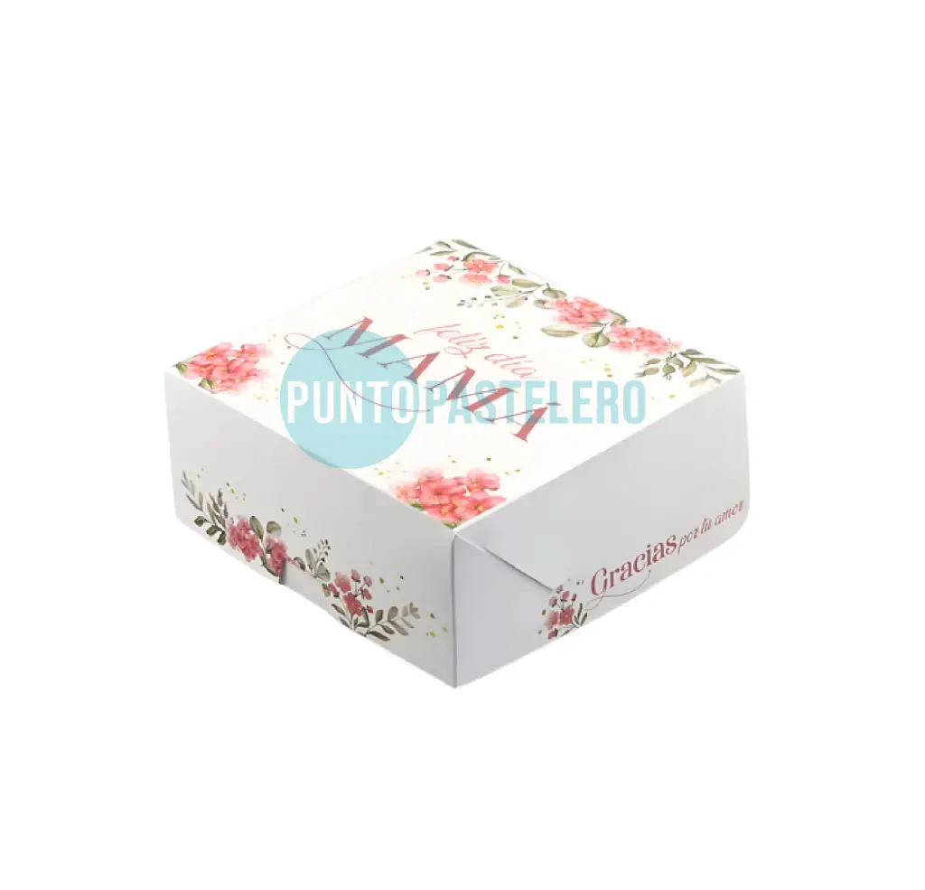 [576531] CAJA BANDEJA MESA FELIZ DIA MAMA CON FLORCITAS