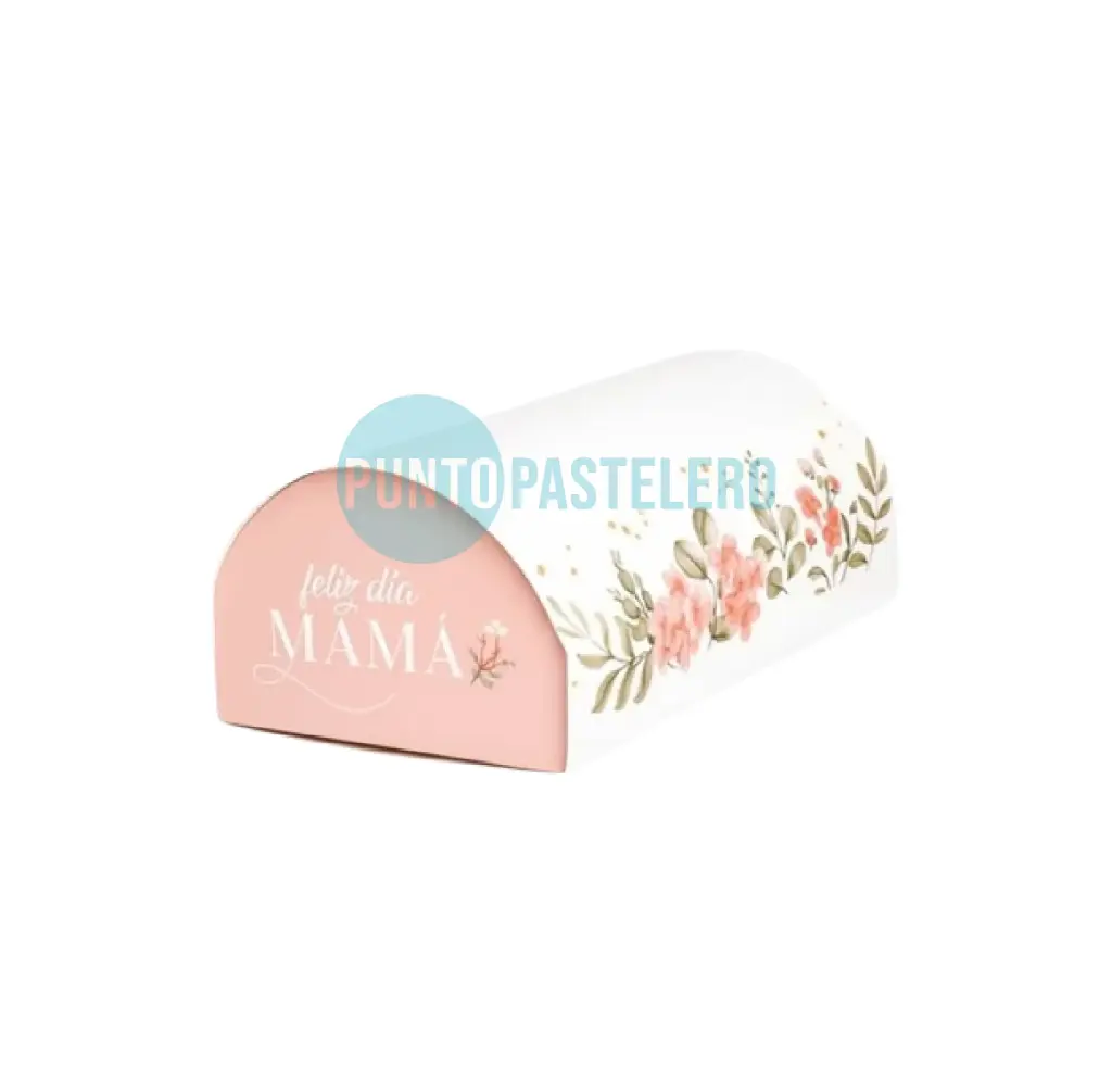 [576541] CAJA BUZON CON BANDEJA FELIZ DIA MAMA CON FLORCITAS