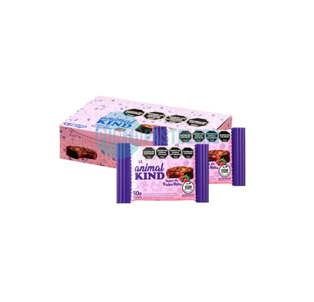 [7798184451413] ALFAJOR CHOCOLATE Y FRUTOS ROJOS ANIMAL KIND (X 42 GR.) (VEGANO)