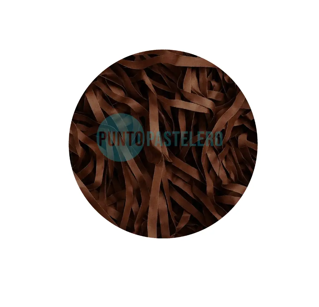 VIRUTA COLOR MARRON CHOCOLATE (X PAQ.)