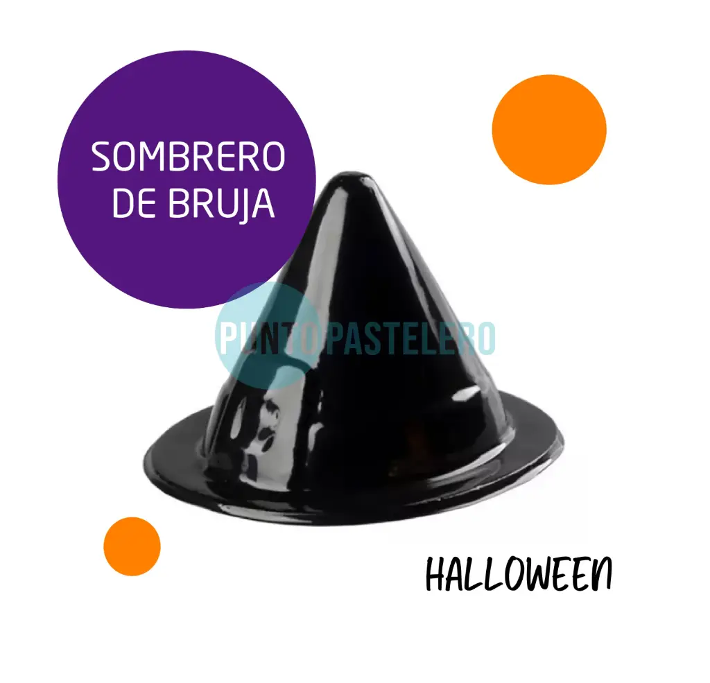 [99125] GORRO BRUJA NEGRO PLASTICO