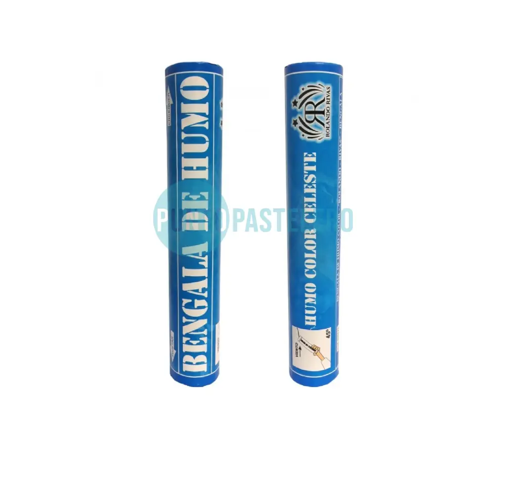 BENGALA DE HUMO CELESTE