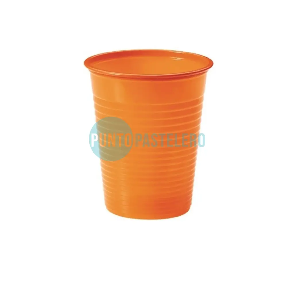 VASO DESCARTABLE 180 CC NARANJA