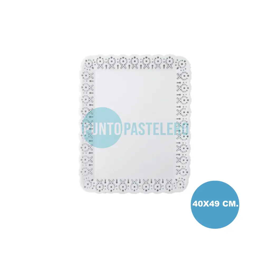 PLATO BLONDA RECTANGULAR 5 KG. (40X49 CM)