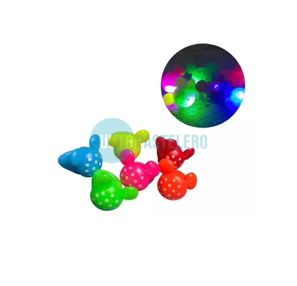 ANILLO LED SILICONA MICKEY SURTIDOS