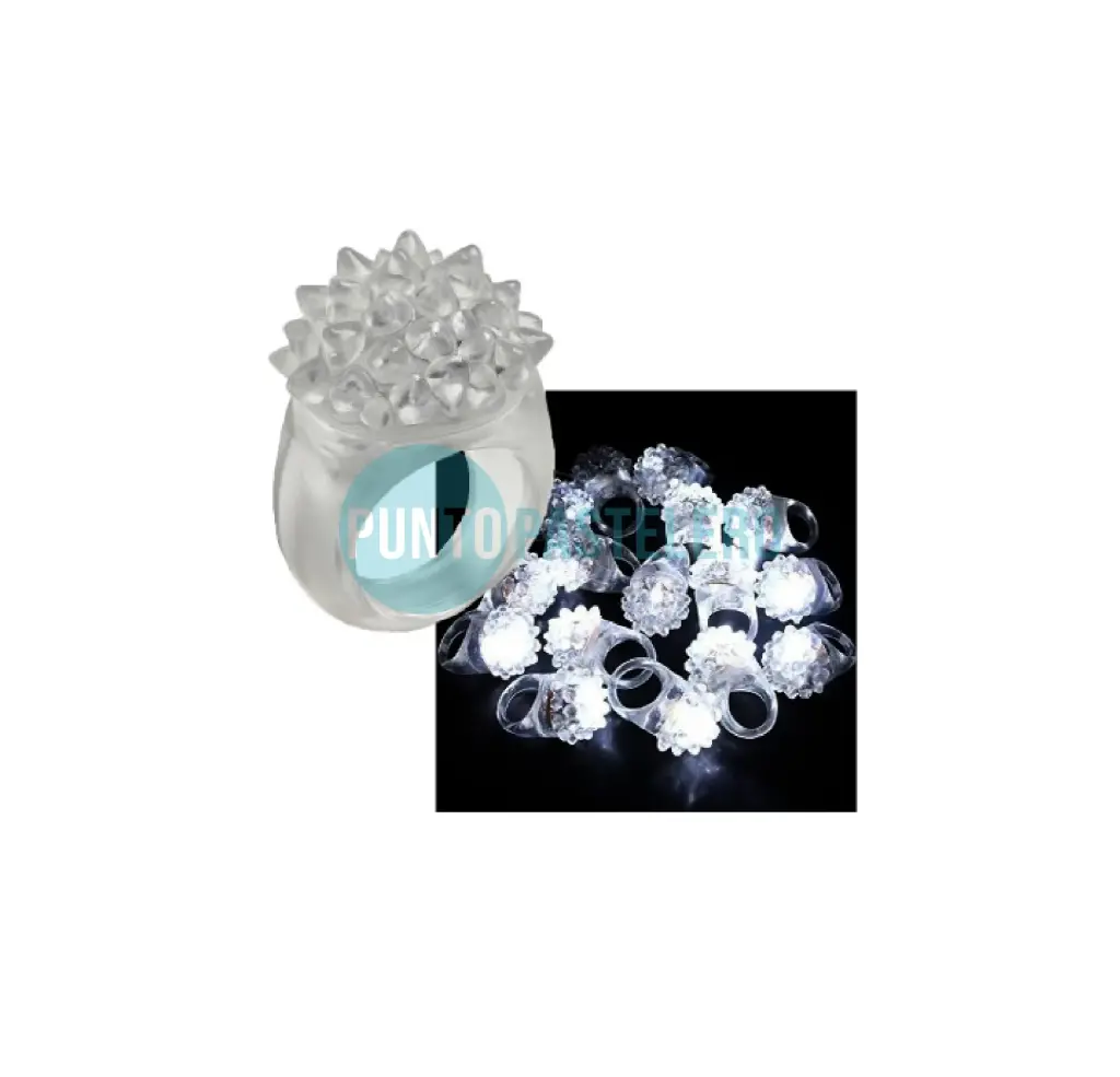 ANILLO LED SILICONA LUZ BLANCA (X 5 U.)