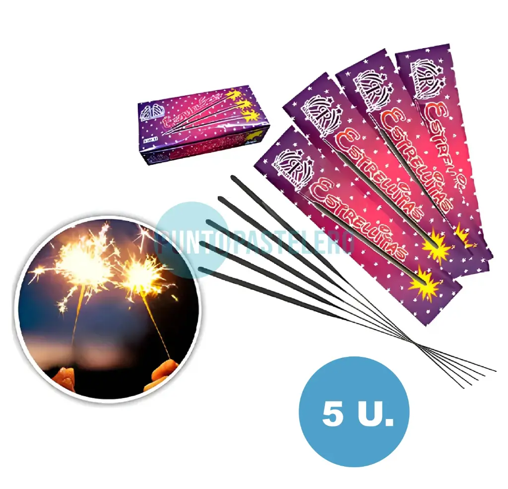 ESTRELLITA 16 CM PARTY STORE (SOBRE X 5 U.)