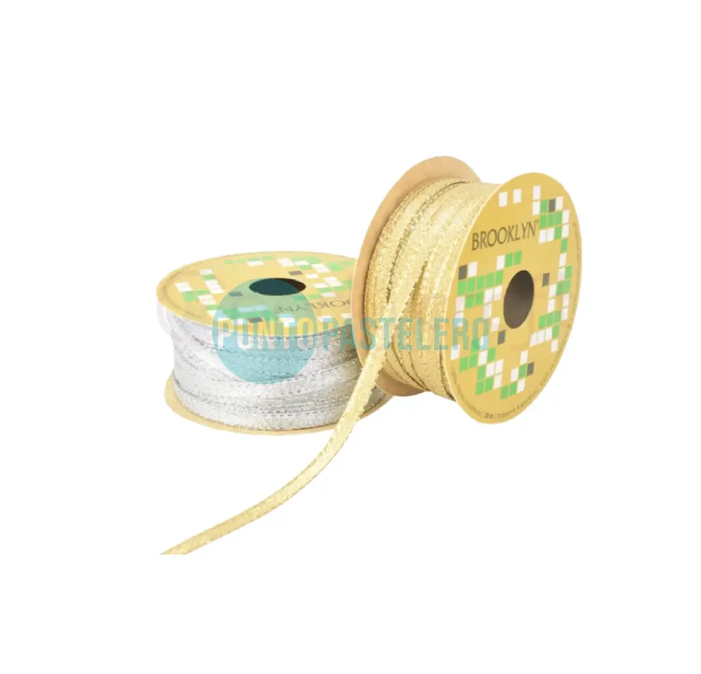 CINTA BROOKLIN 1506 Nº27 PLATEADA 4MM (X MT.)