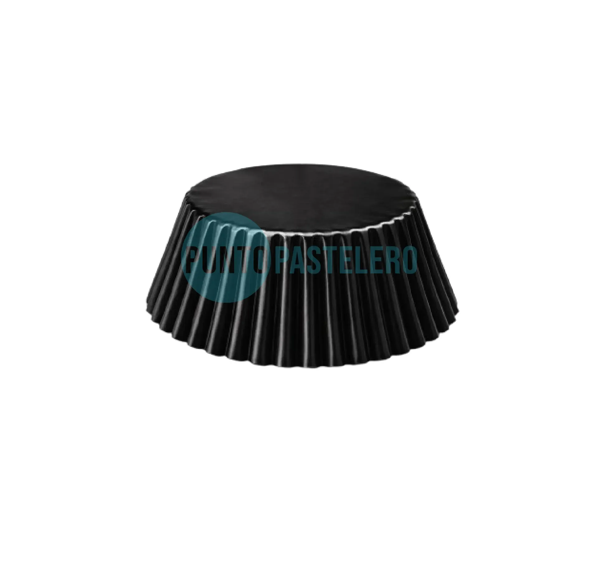 PIROTIN PARA CUPCAKE N°10 METALIZADO NEGRO (X 10 U.)