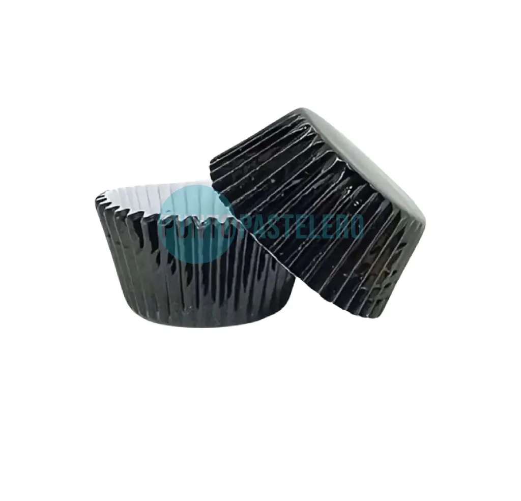 PIROTIN PARA CUPCAKE N°10 METALIZADO NEGRO (X 10 U.)