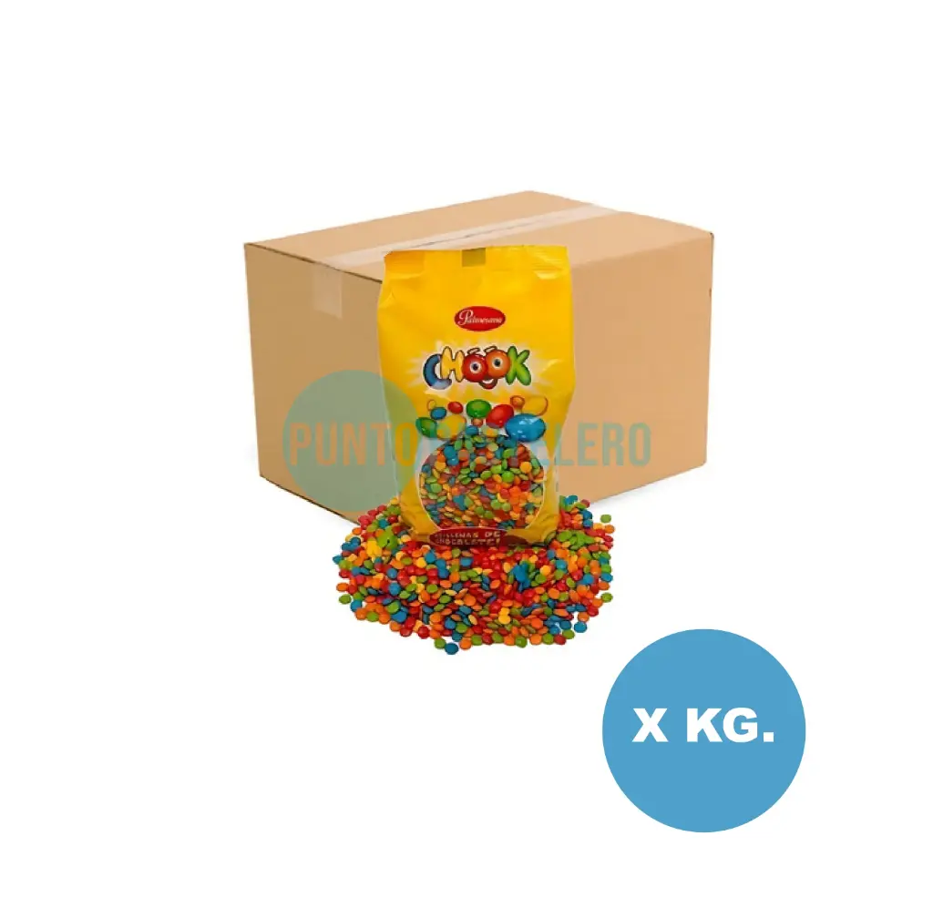 [119734X1] LENTEJAS DE CHOCOLATE CHOOK MULTICOLOR (X KG.)