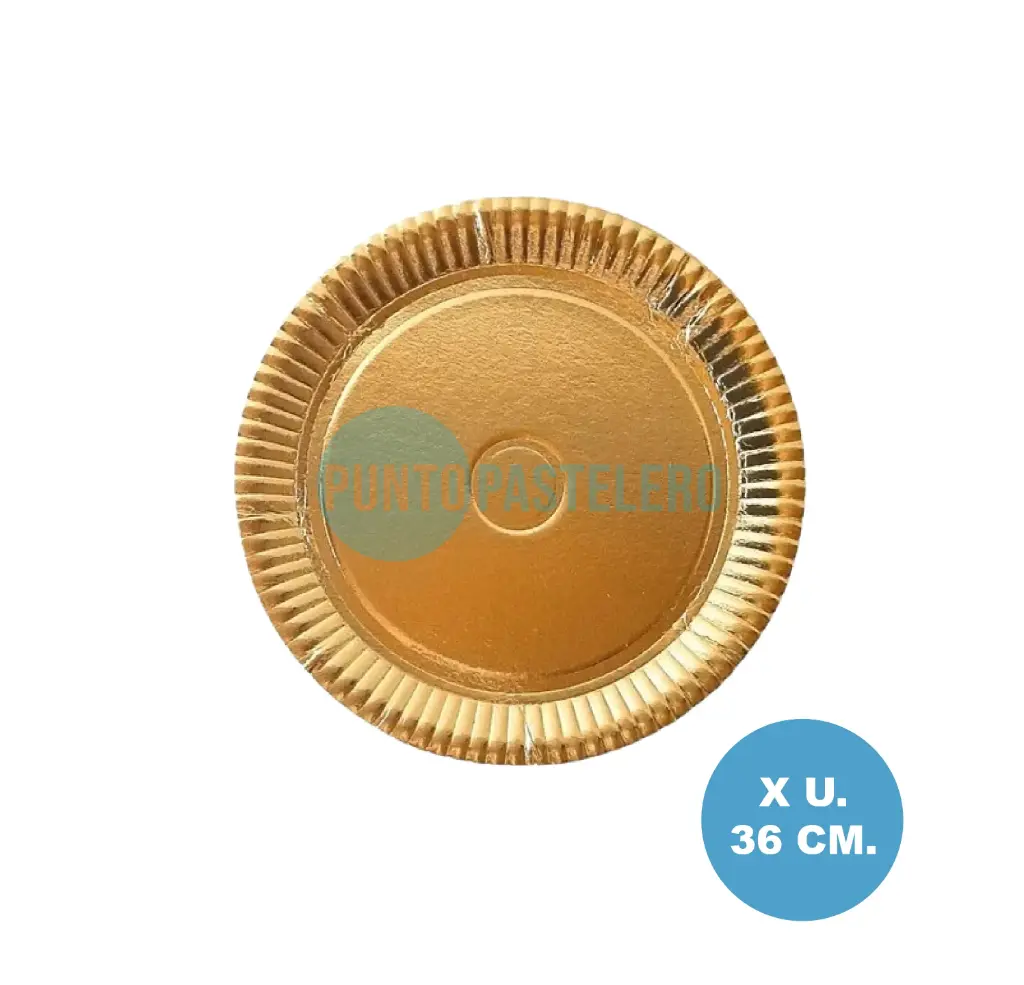 BANDEJA DORADA REDONDA Nº6 (36 CM)