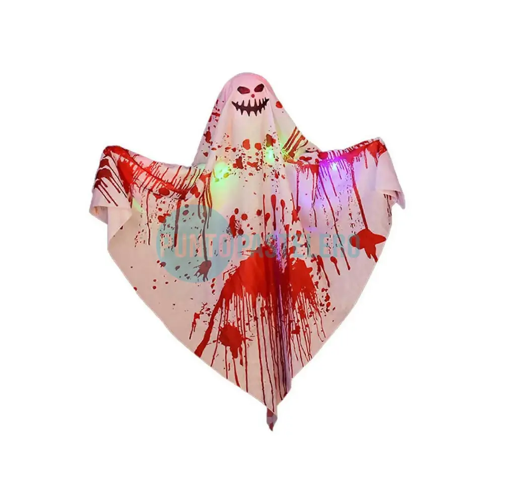 COLGANTE FANTASMA SANGRE CON LUZ (52 CM)
