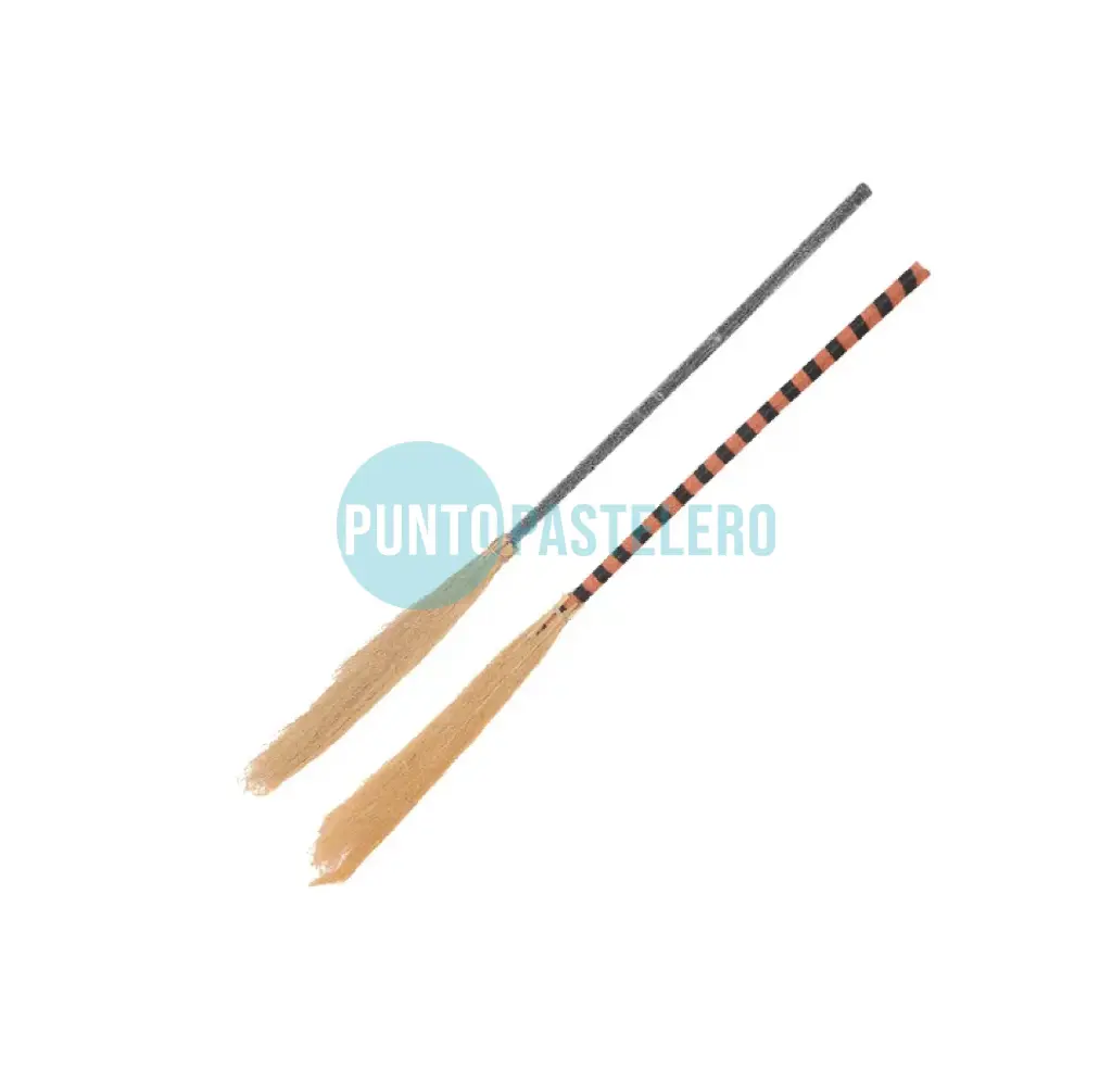 ESCOBA BRUJA CON PALO GIBRE (90 CM) (COLORES SURTIDOS)