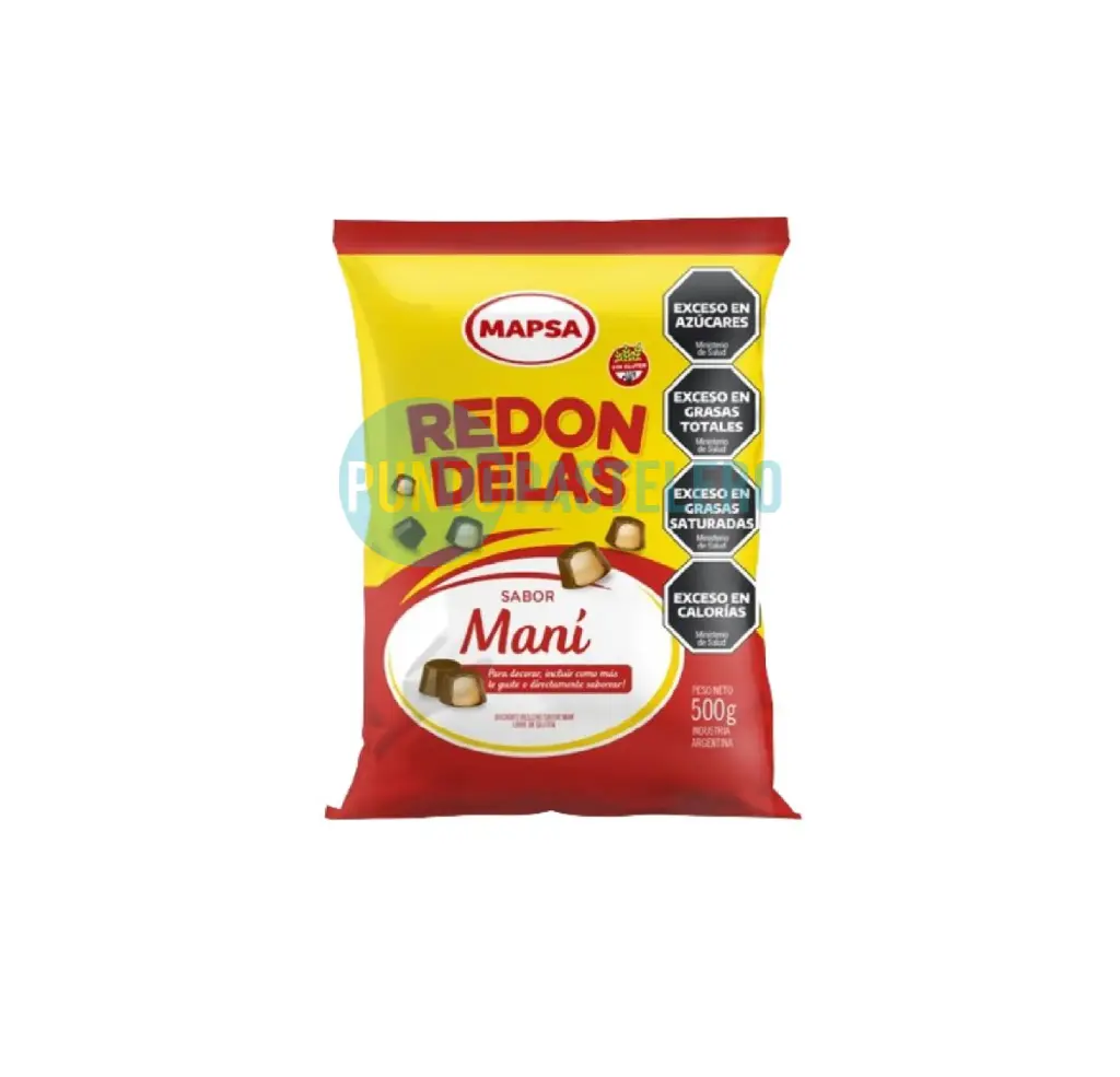 REDONDELAS RELLENAS PASTA DE MANI (X 500 GR.)