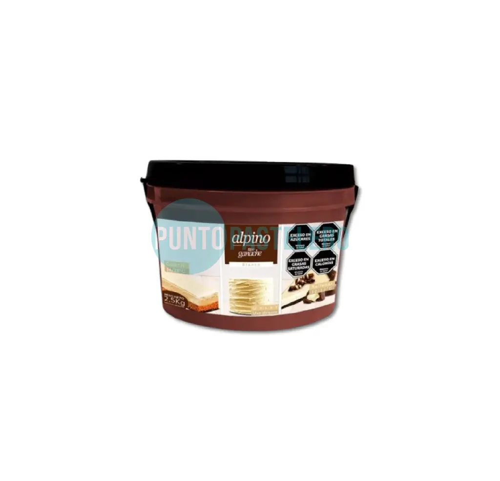 GANACHE CHOCOLATE BLANCO LODISER (X 2.5 KG.)