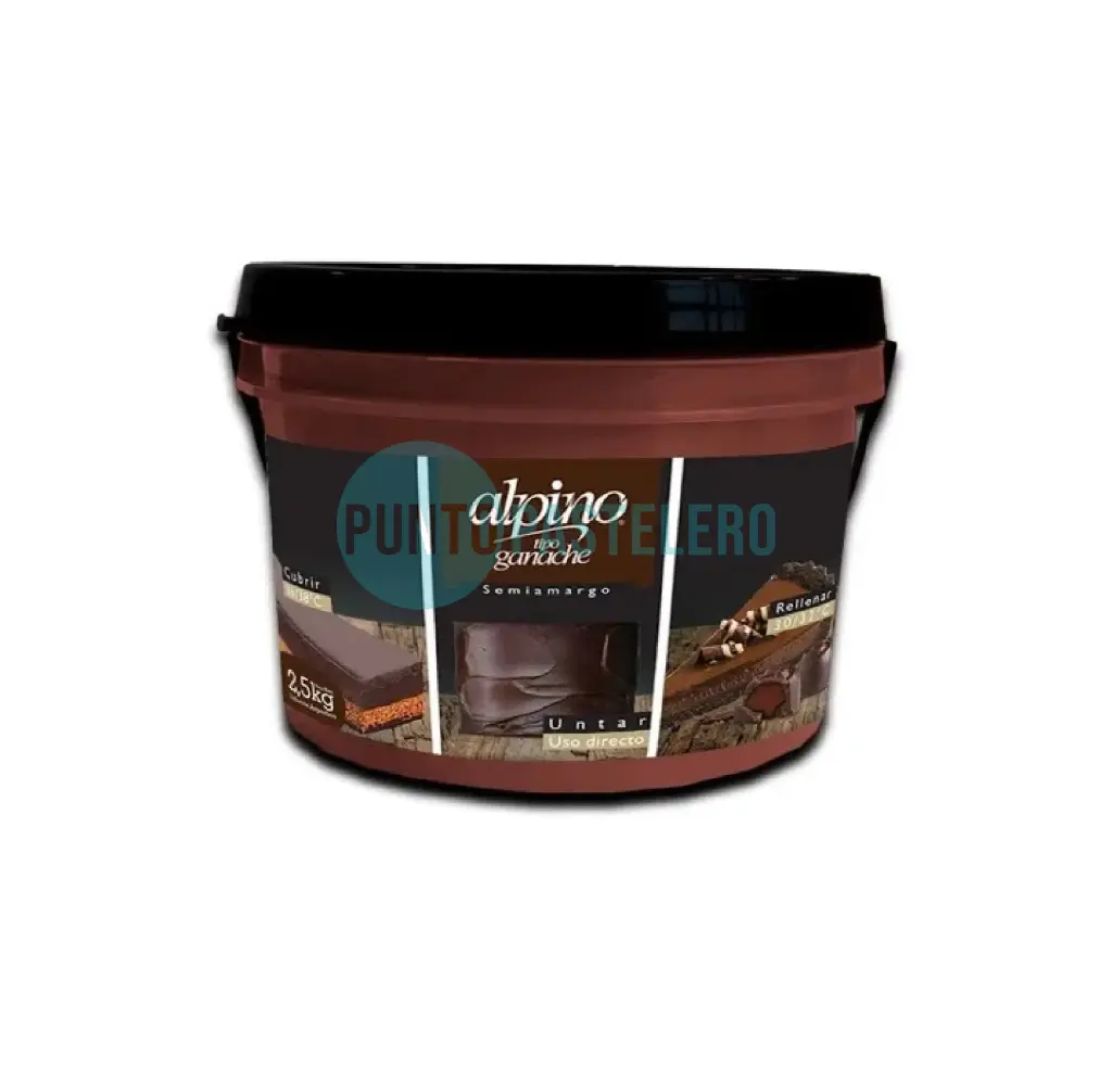 [7791270012406X1] GANACHE CHOCOLATE SEMI AMARGO LODISER (X KG.)
