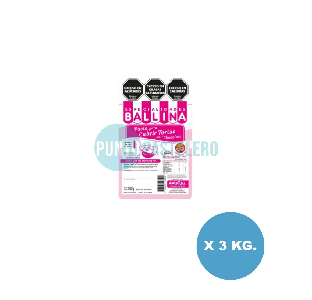 BALLINA PASTA AMERICANA BLANCA (X 3 KG.)
