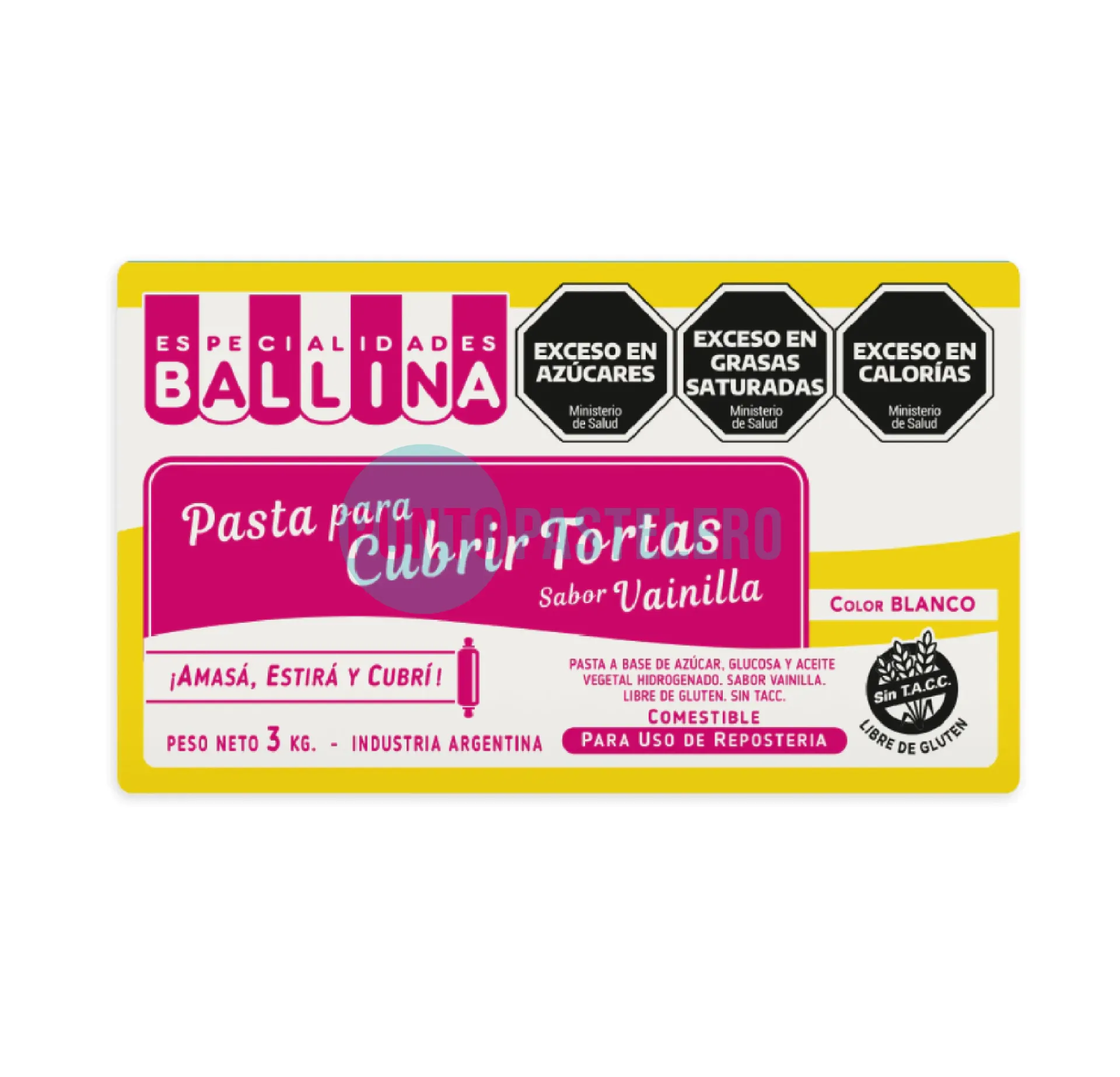 BALLINA PASTA AMERICANA BLANCA (X 3 KG.)