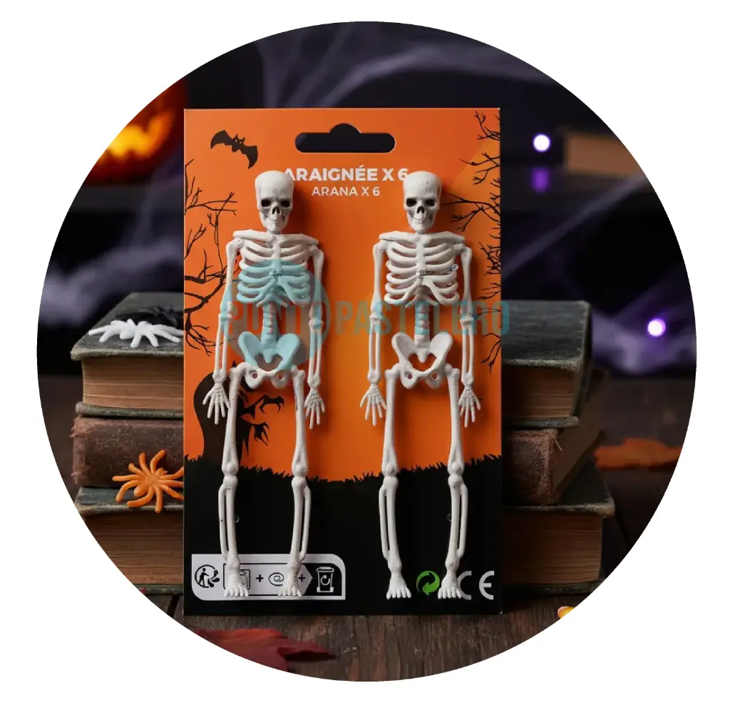 ESQUELETO PARA DECORACION HALLOWEEN (X 2 U.)