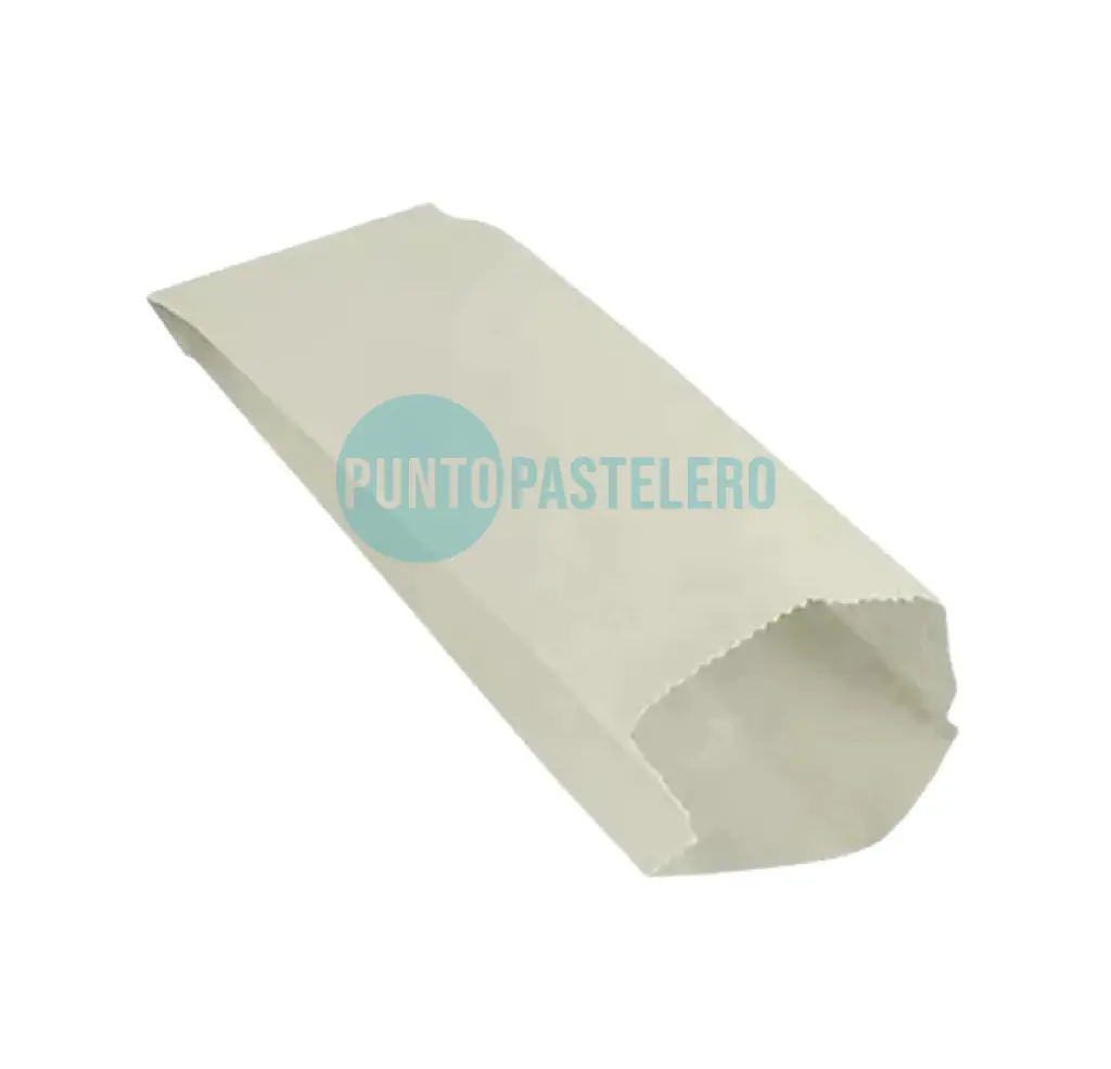 BOLSA PAPEL BLANCO PANADERIA N°7 (X 100 U.)