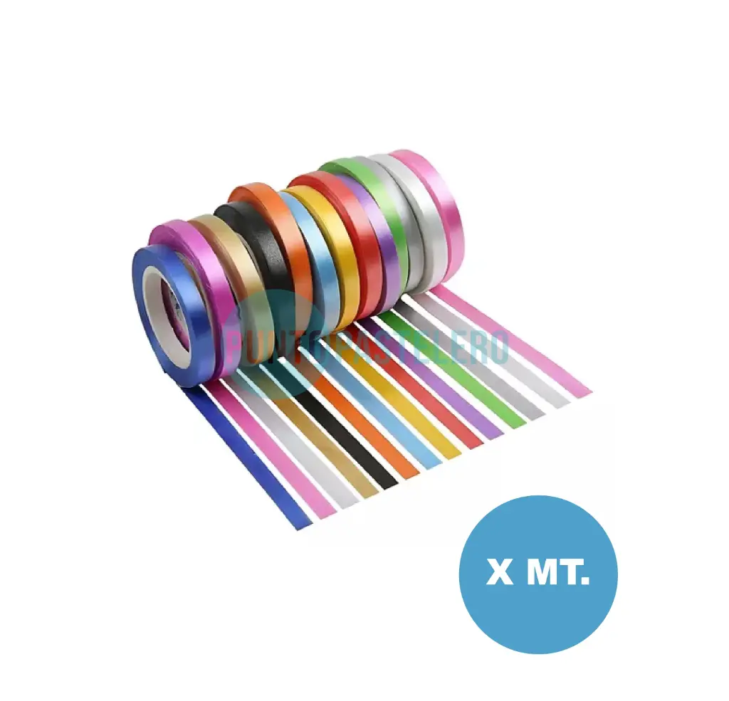 CINTA REGALO / GLOBOS (COLORES VARIOS) (X MT.)