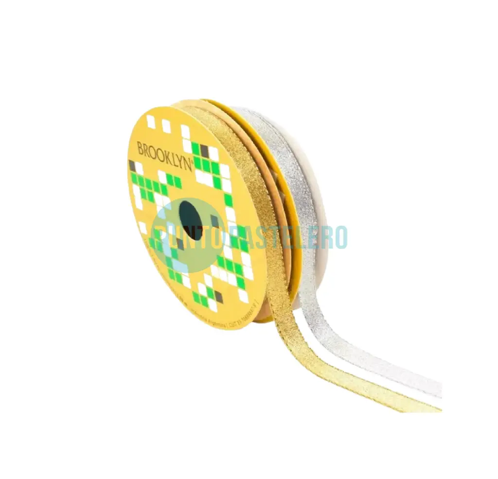 CINTA BROOKLIN PLATEADA 8 MM (X MT.)