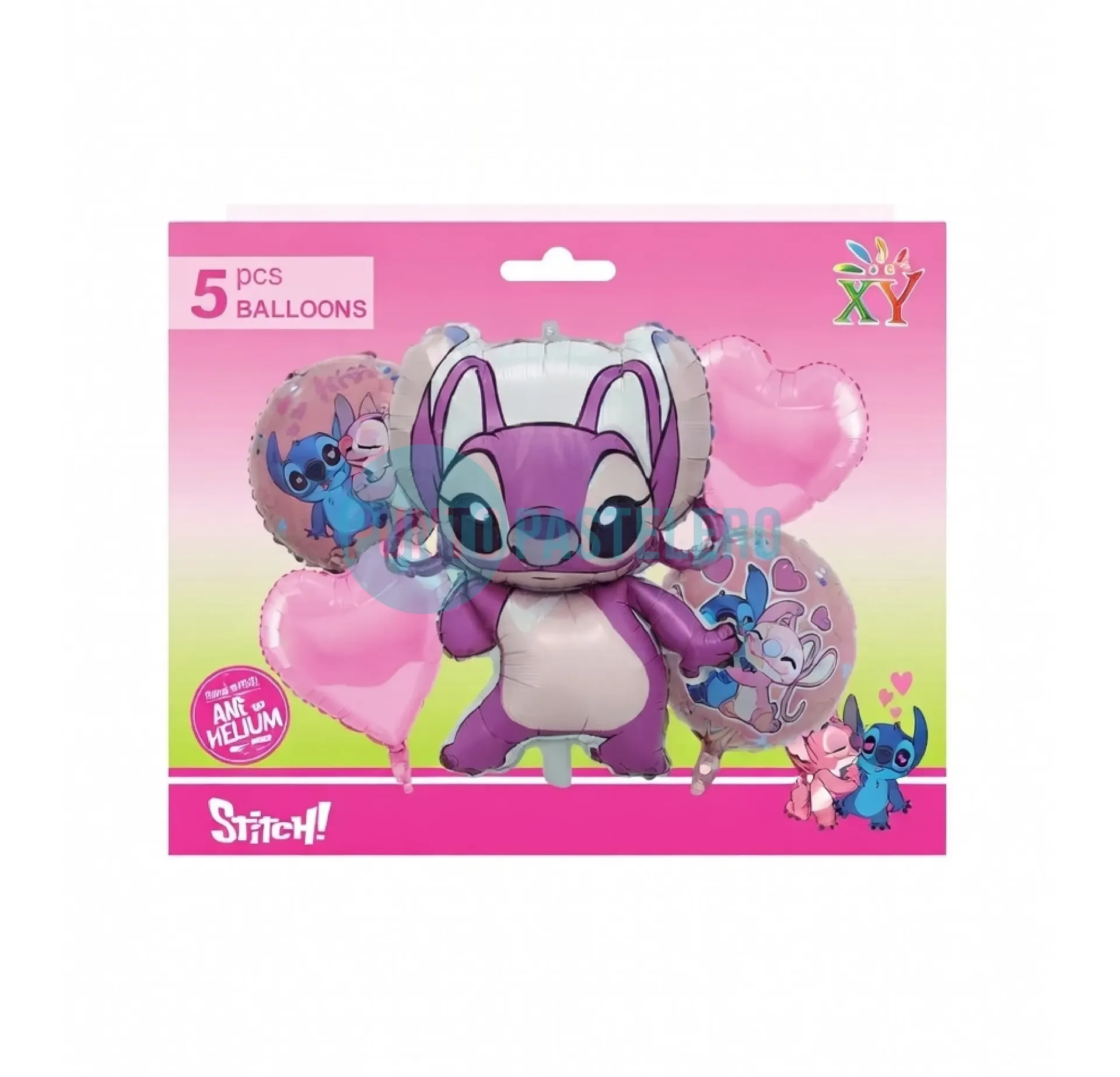 [00113173] SET DE GLOBOS LILO Y STITCH (ANGELA) (5 PZ)
