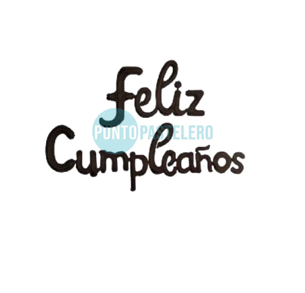 GLOBO METALIZADO "FELIZ CUMPLEAÑOS" CURSIVA NEGRO