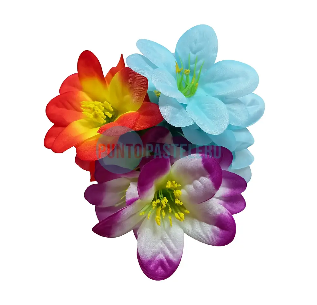 [00120227] FLORES DE TELA CLIVIA (COLORES SURTIDOS)