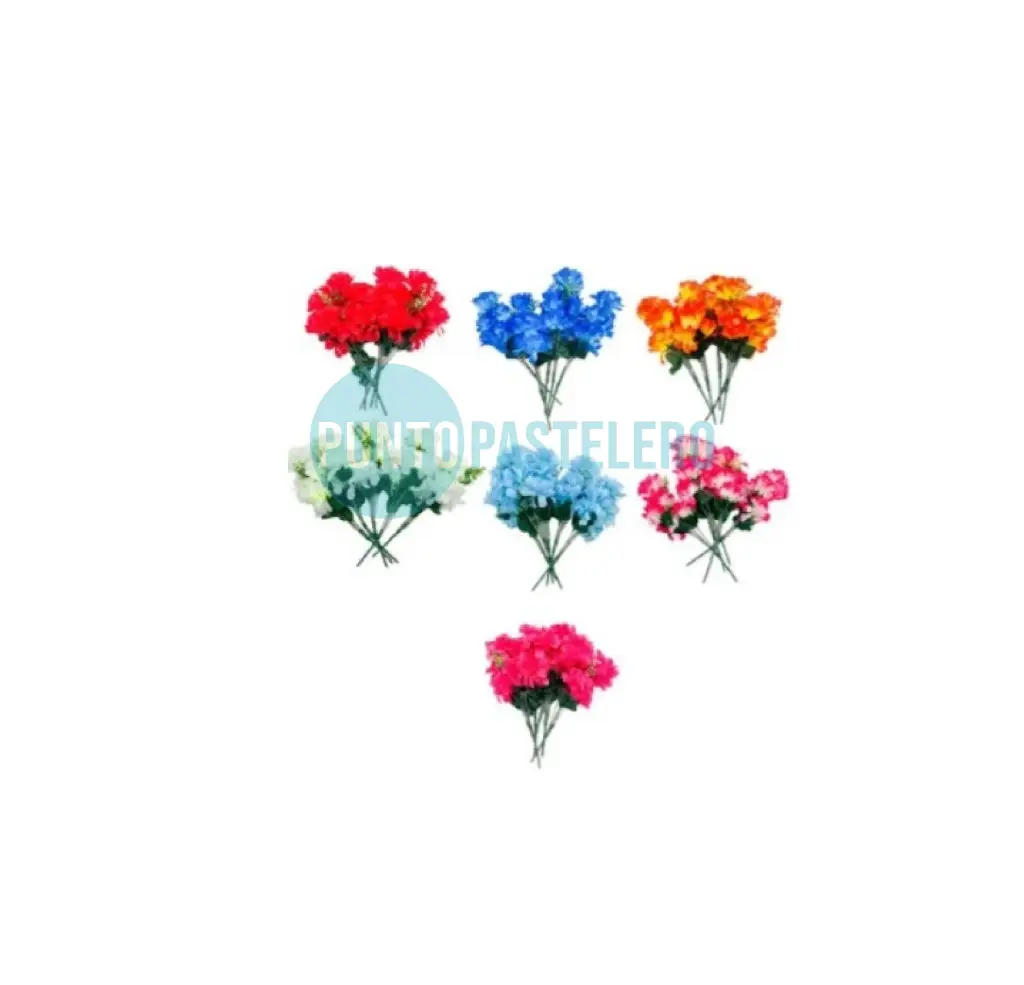 FLORES DE TELA CLIVIA (COLORES SURTIDOS)