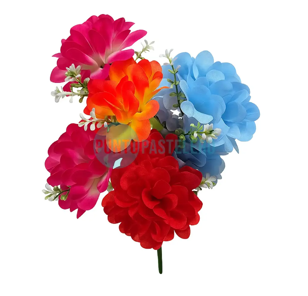 [00120224] FLORES DE TELA SILVESTRE (COLORES SURTIDOS)