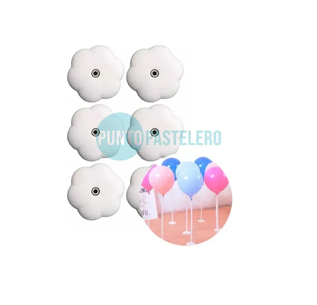 BASE PARA PALITO PORTA GLOBOS (FORMA DE FLOR)