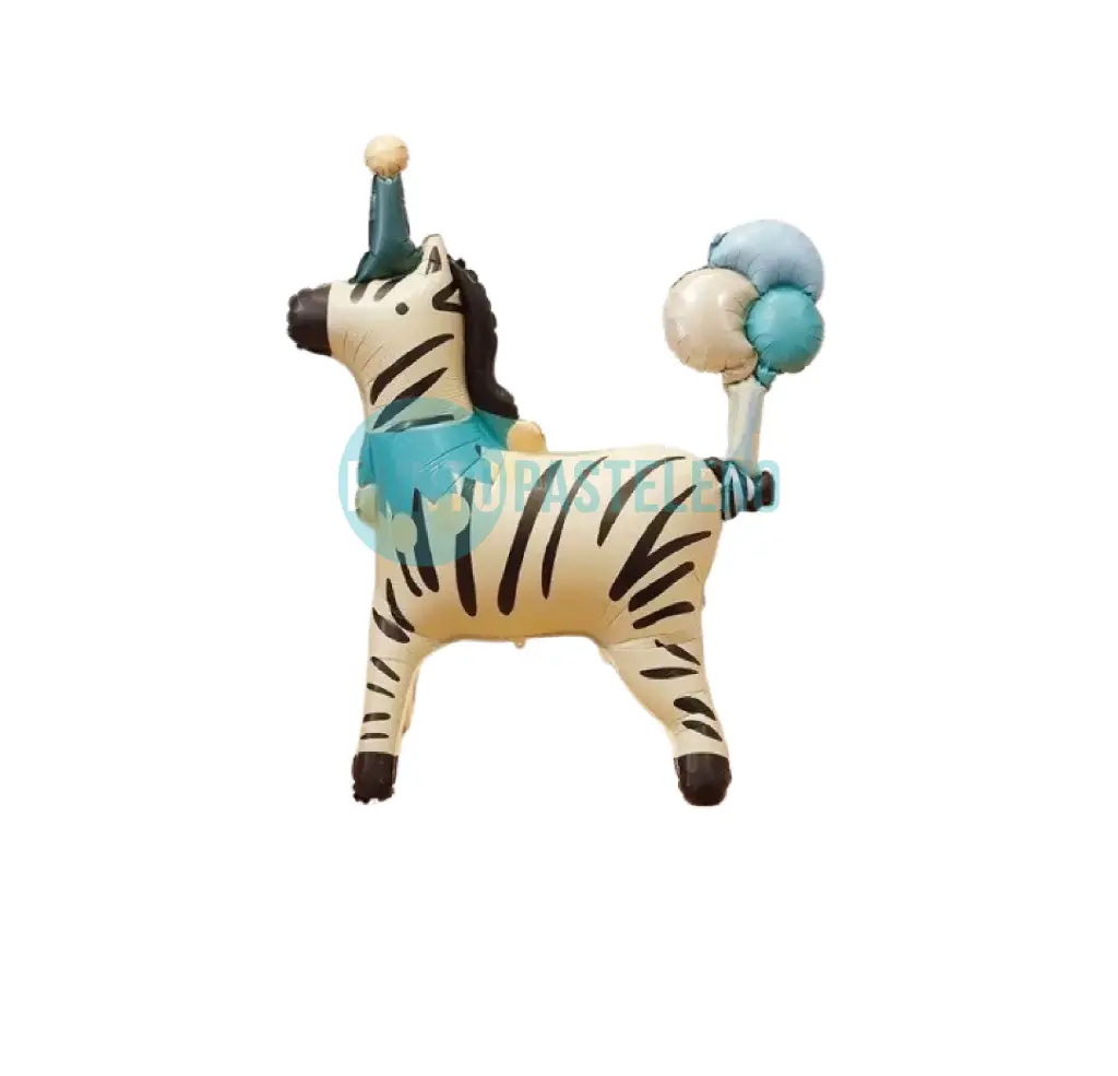 GLOBO METALIZADO ZEBRA DE CIRCO (40CM)