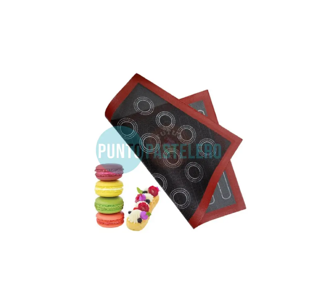 PLACA SILICONA SILPAT MACARONS NEGRA (30X40 CM) (MACARONS)