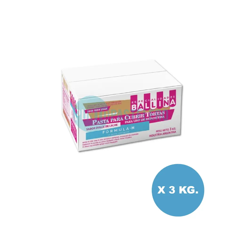 BALLINA PASTA AMERICANA BLANCA FORMULA H (3 KG.)