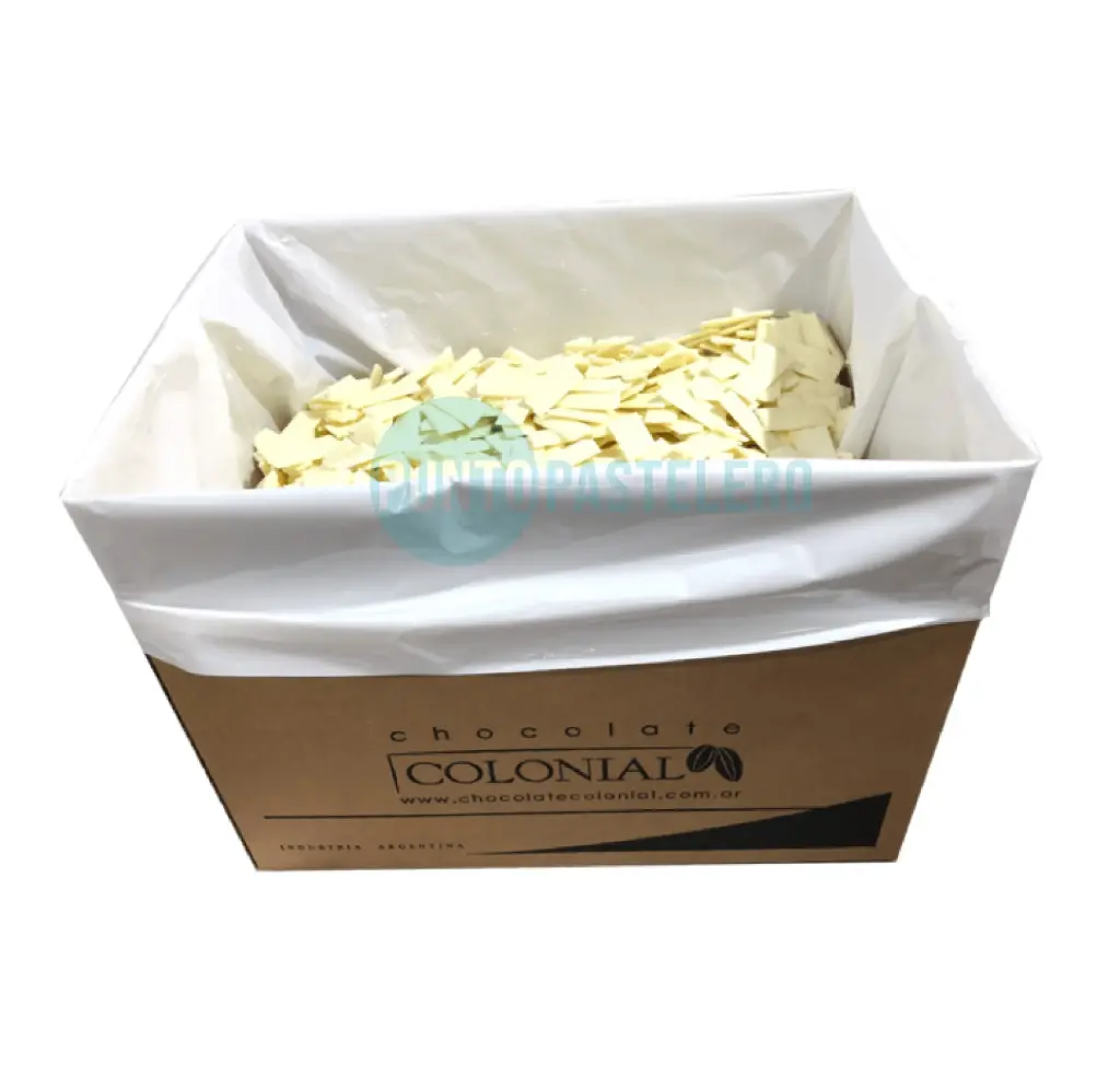 CHOCOLATE BLANCO SIN AZUCAR COLONIAL (X KG.)