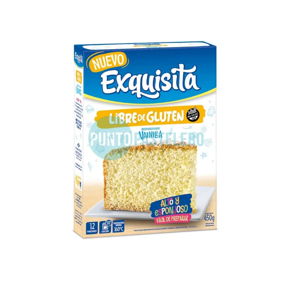 [7790070432933] PREMEZCLA BIZCOCHUELO VAINILLA EXQUISITA (X 450 GR.) (SIN TACC)