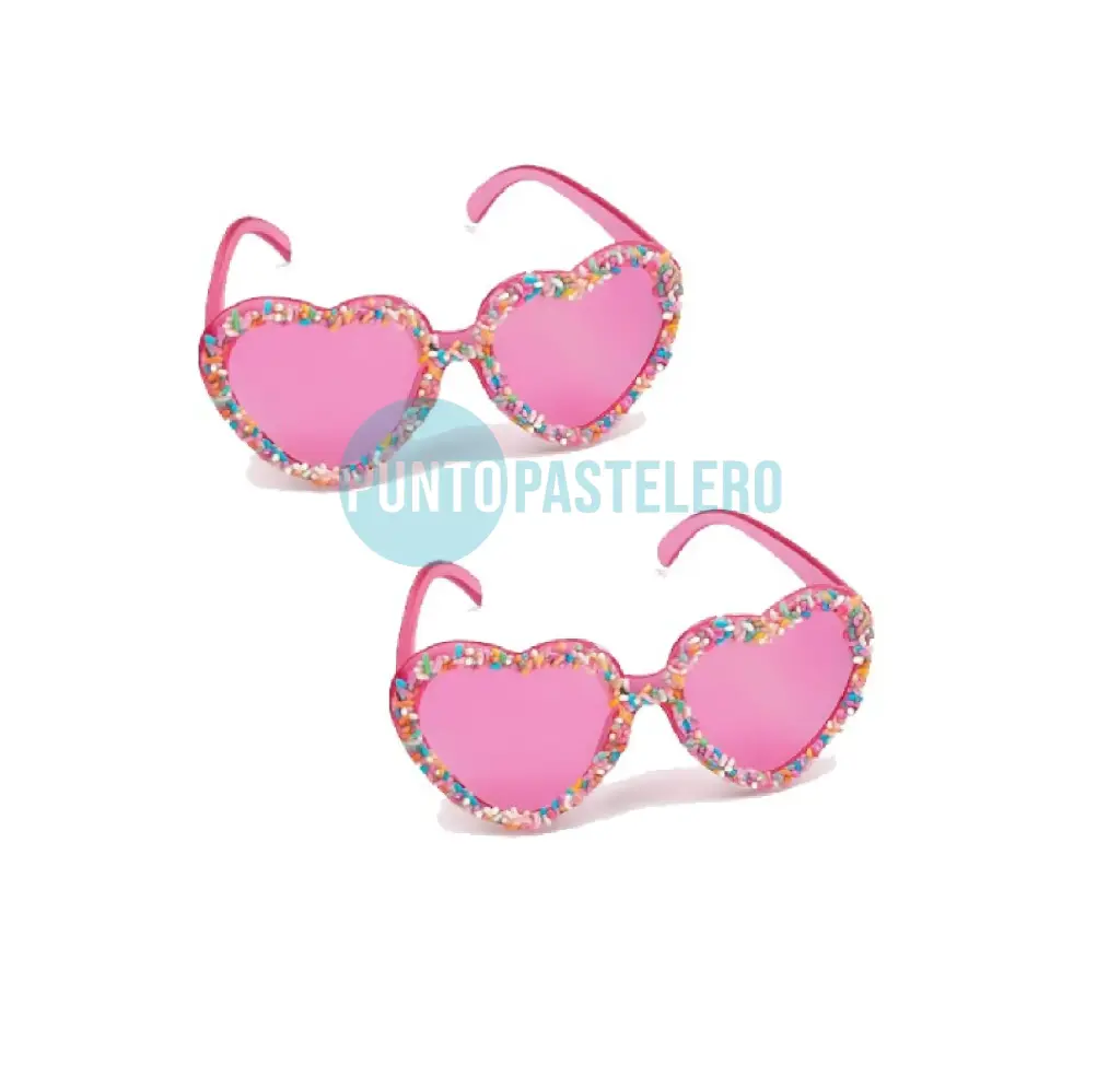 [6902025051606] ANTEOJOS ACRILICOS ROSA CON GRANAS