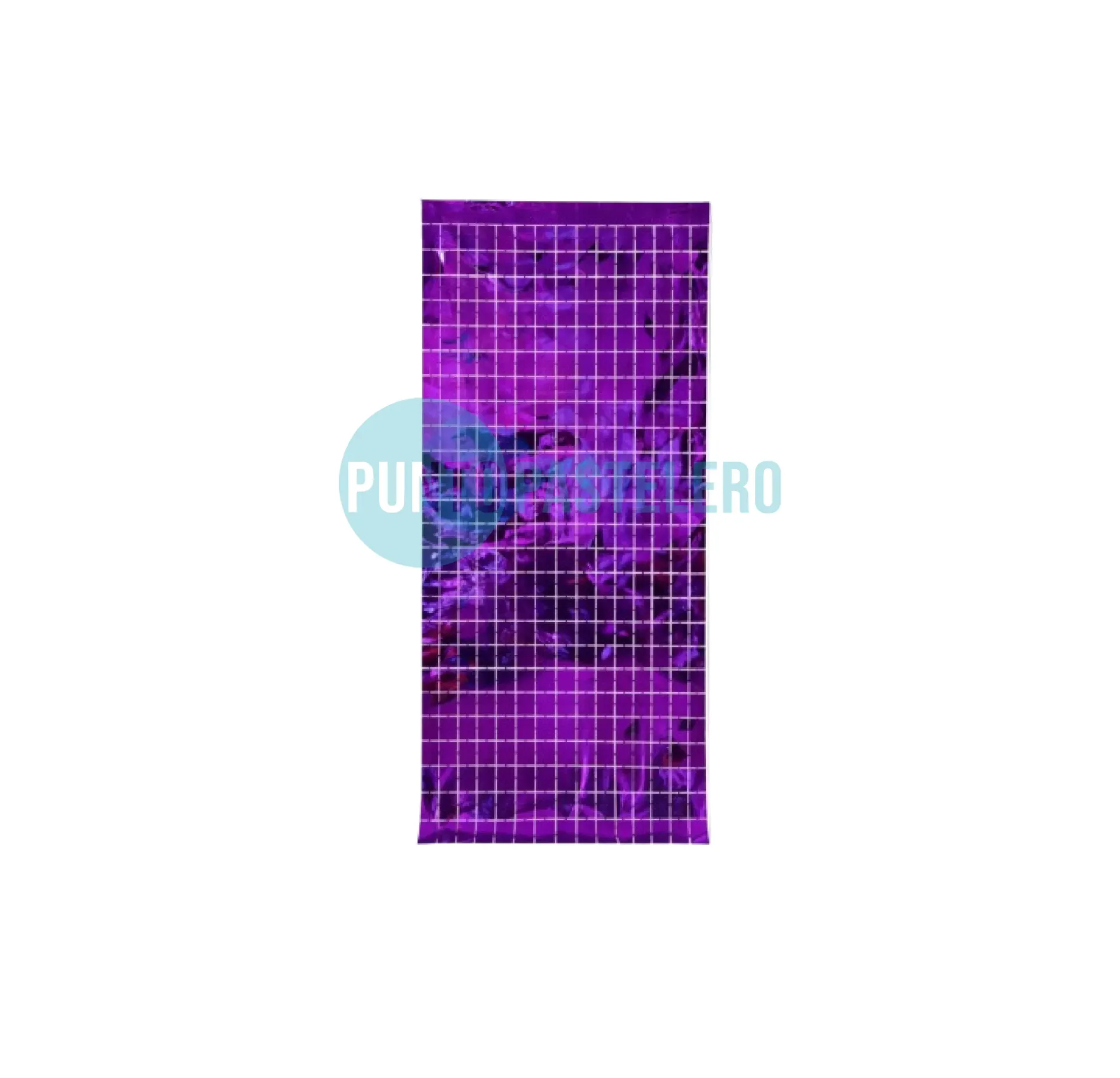 CORTINA METALIZADA BRICK WALL CHICO VIOLETA (1 X 2 MT.)