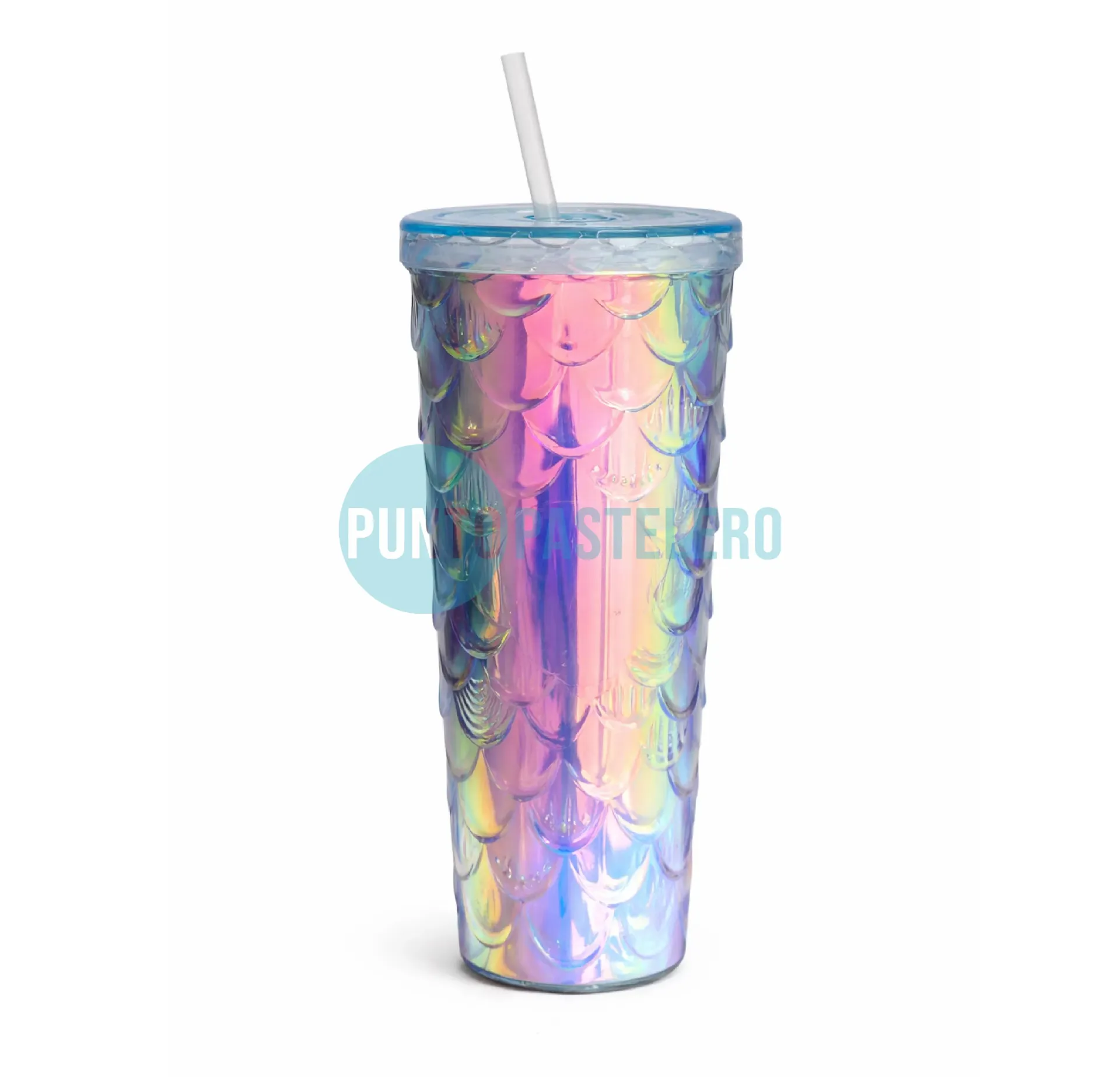 VASO STARBUCKS IRIDISCENTE "IRIS MERMAID" CELESTE (XXL)