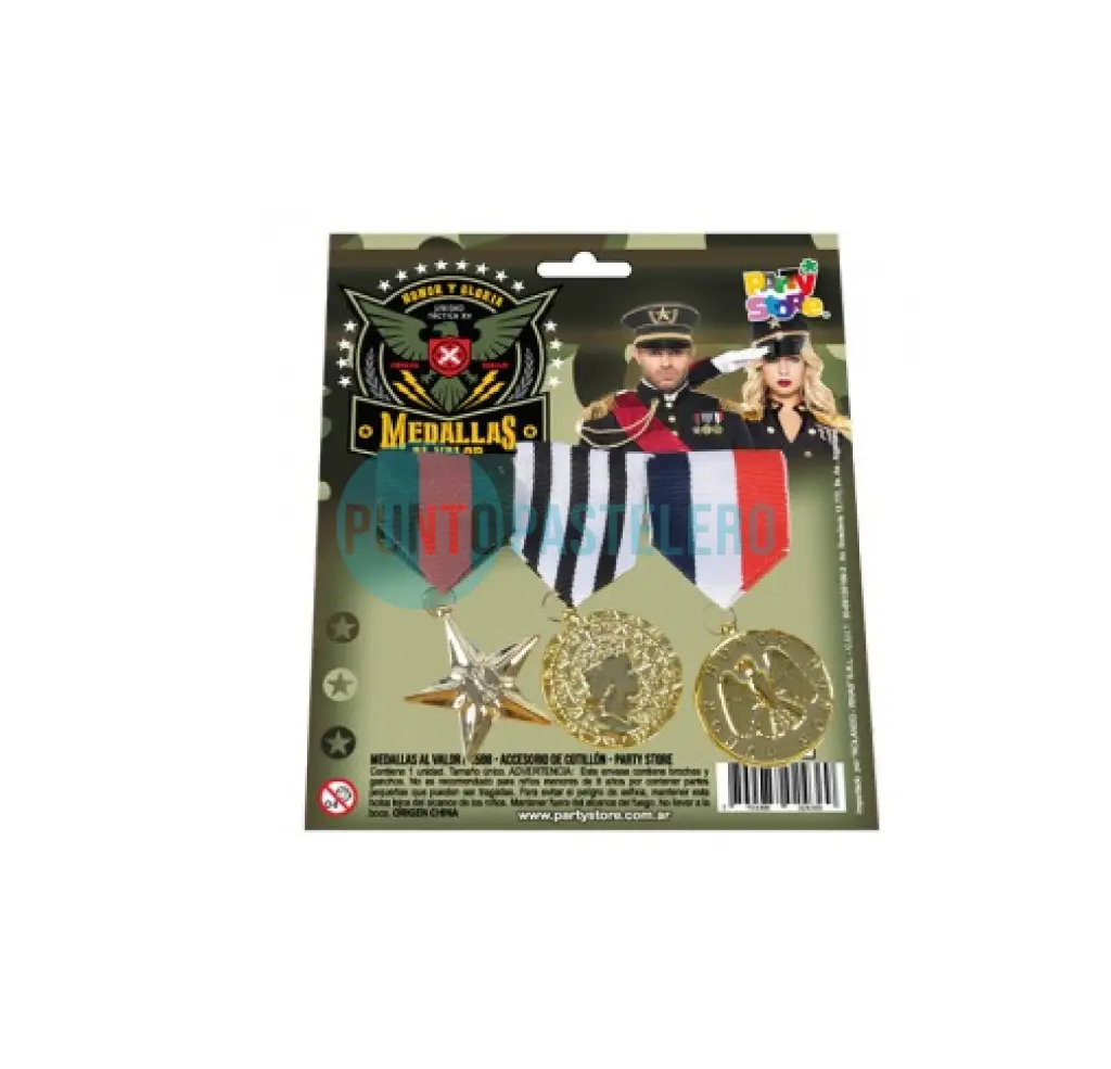 [7799088024369] MEDALLAS DE VALOR MILITAR (PARTY STORE)
