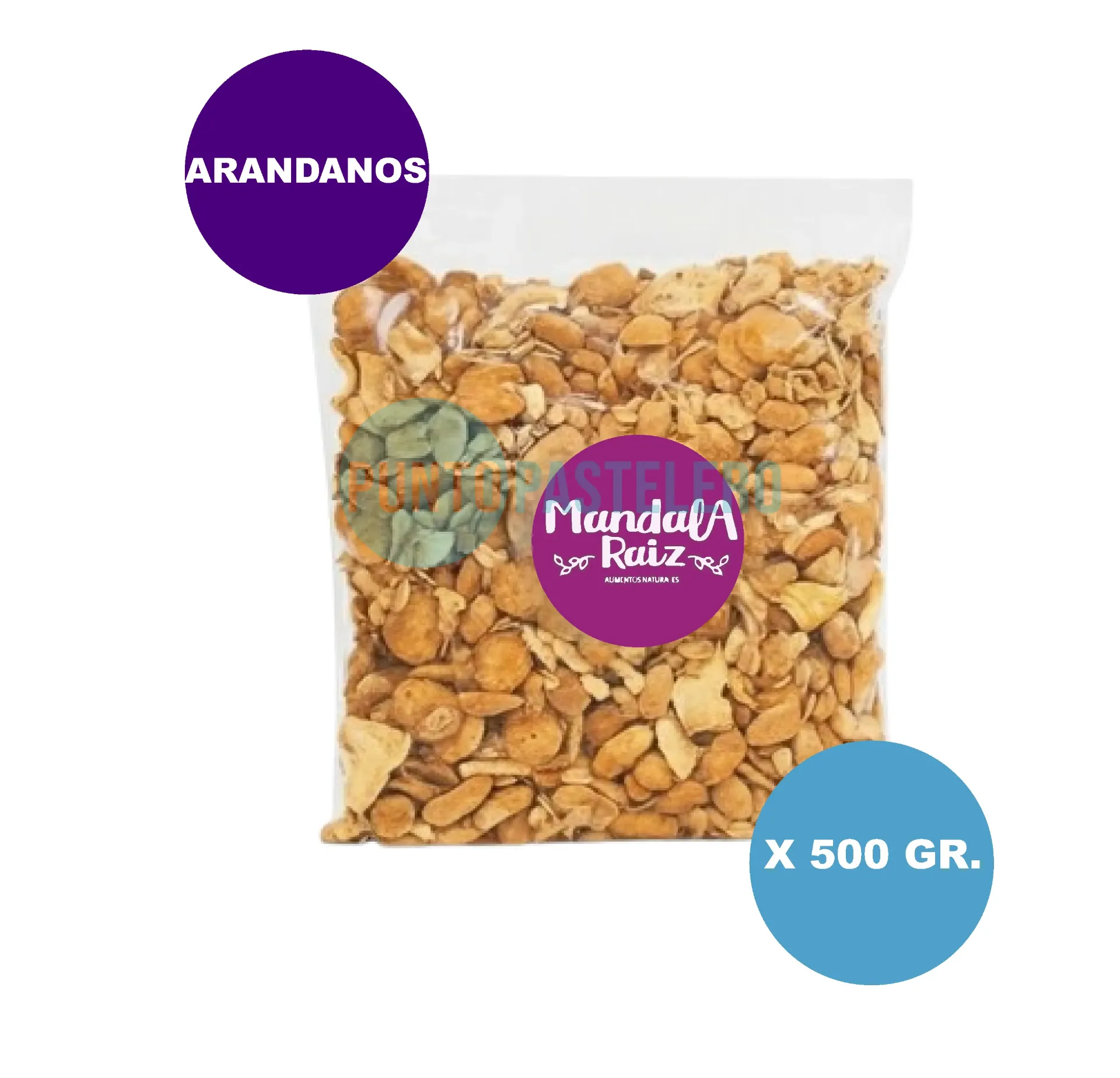 GRANOLA MANDALA RAIZ ARANDANOS (SIN AZUCAR) (X 500 GR.)